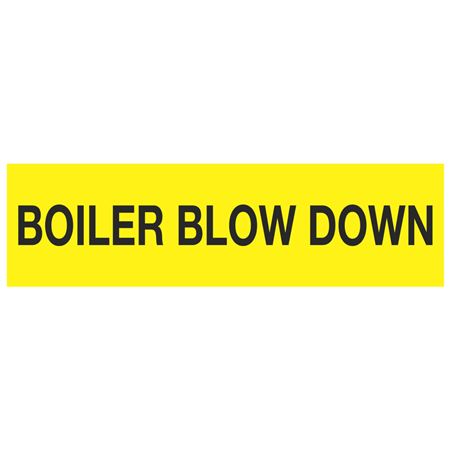 ANSI Pipe Markers Boiler Blow Down - PK/10